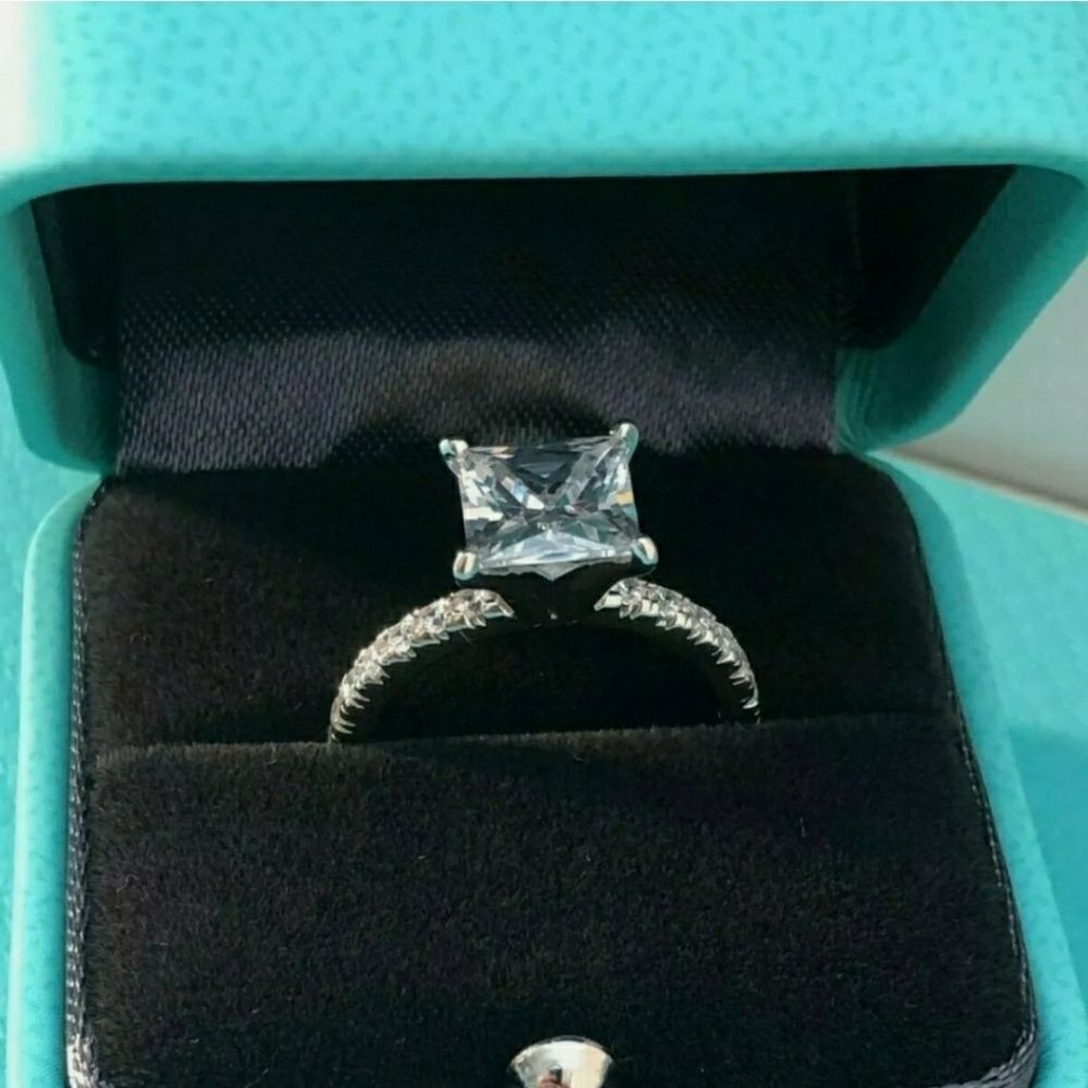 TAKE 50% OFF $800🎉LAST ONE🎉 2 CT Princess Cut 14k White Gold Solitaire